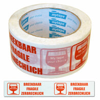 Breekbaar Tape wit